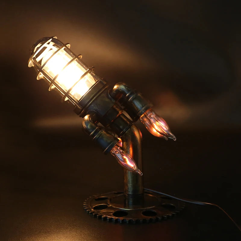 Interstellar Rocket Ship Lamp