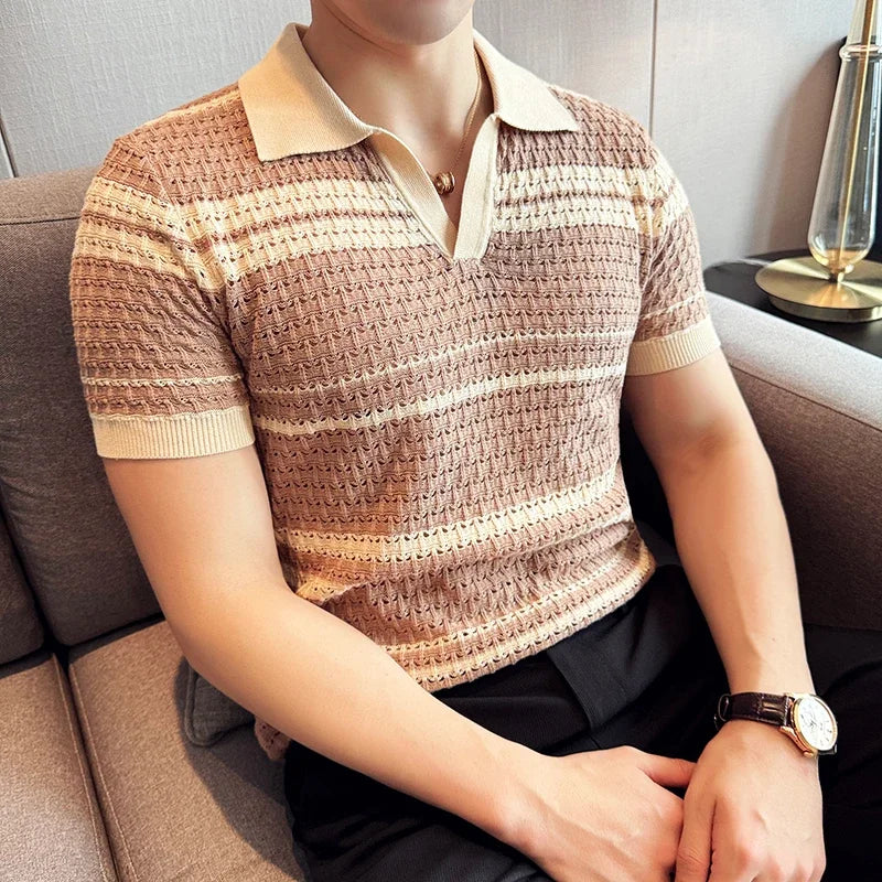 Mathias Knitted Polo Shirt