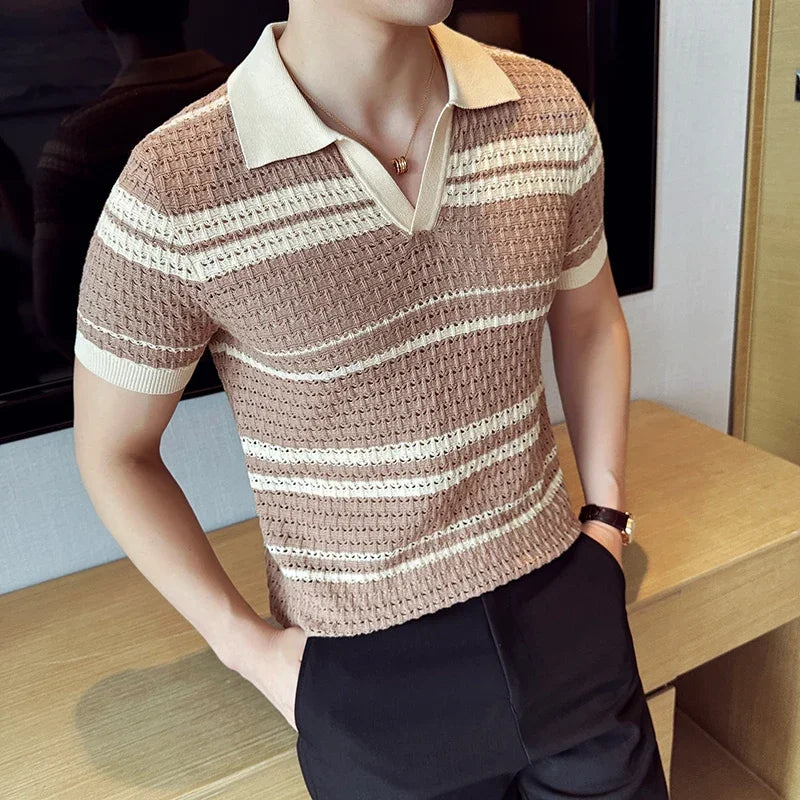 Mathias Knitted Polo Shirt