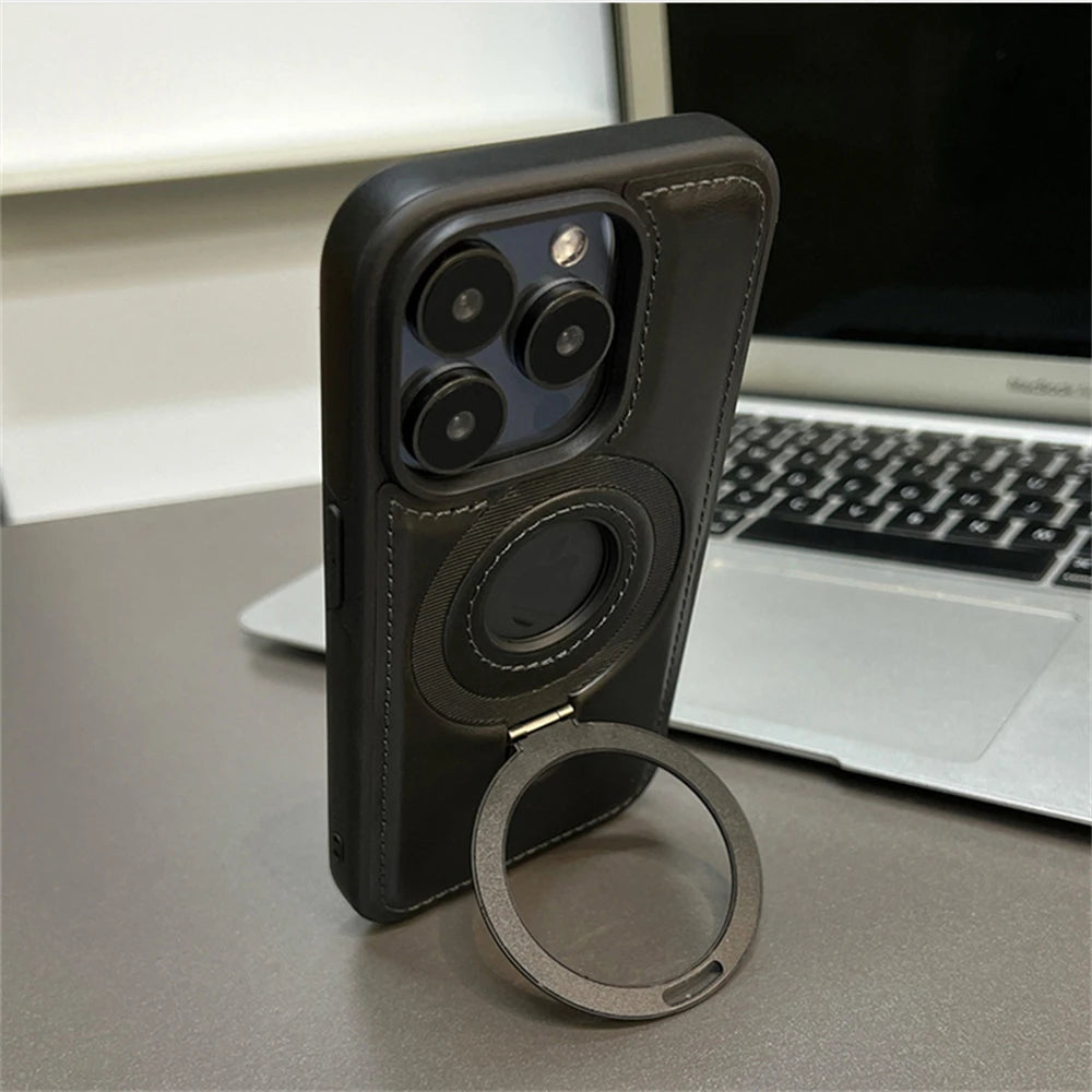 Leather iPhone Case With Stand