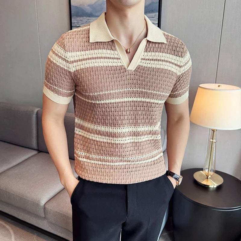 Mathias Knitted Polo Shirt
