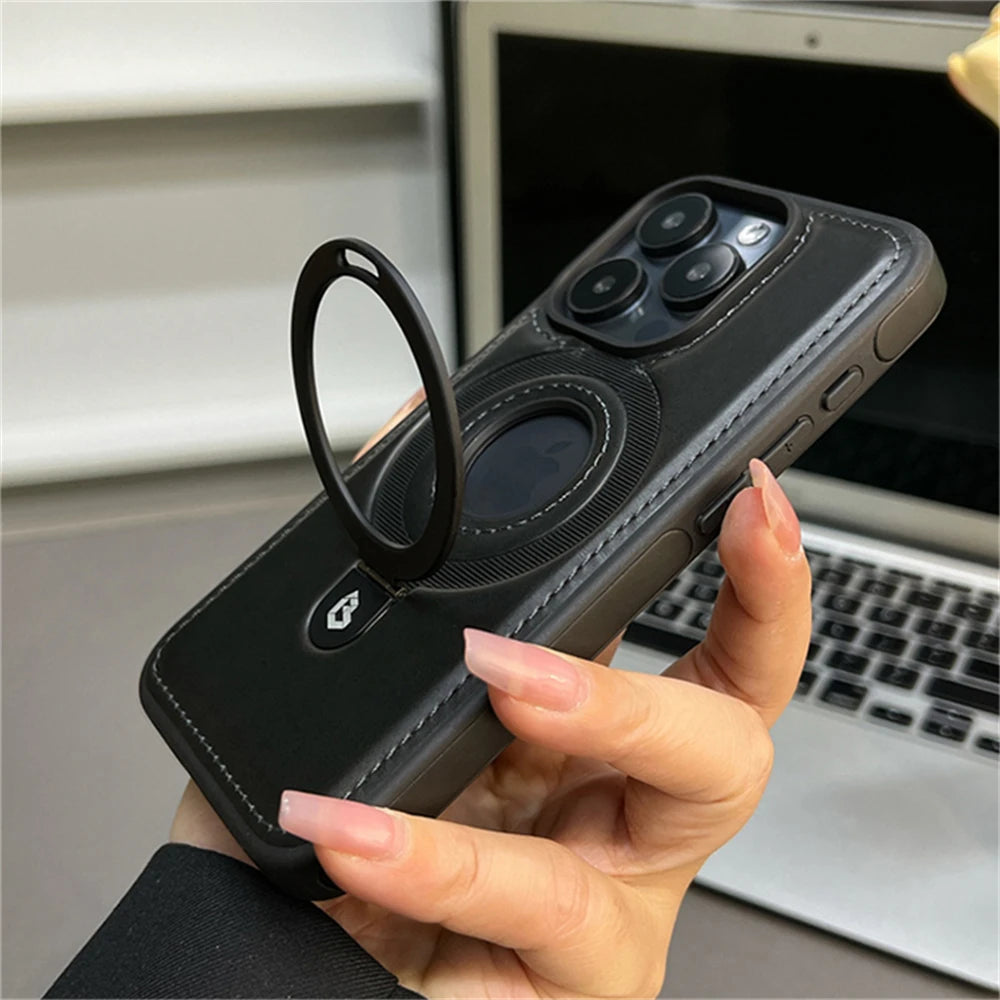 Leather iPhone Case With Stand