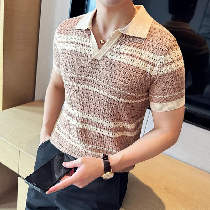 Mathias Knitted Polo Shirt