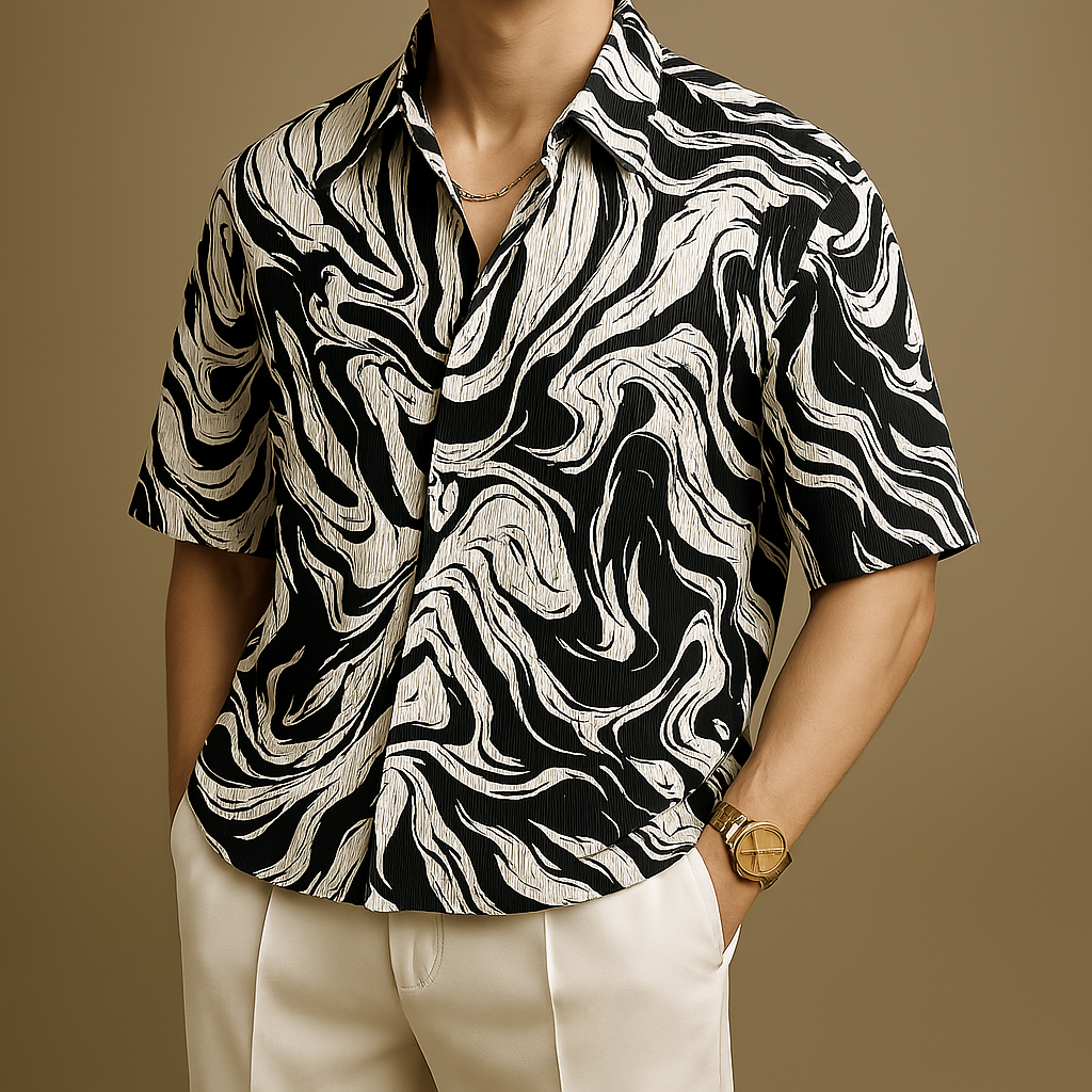 Sareel Relaxed Silken Button Up