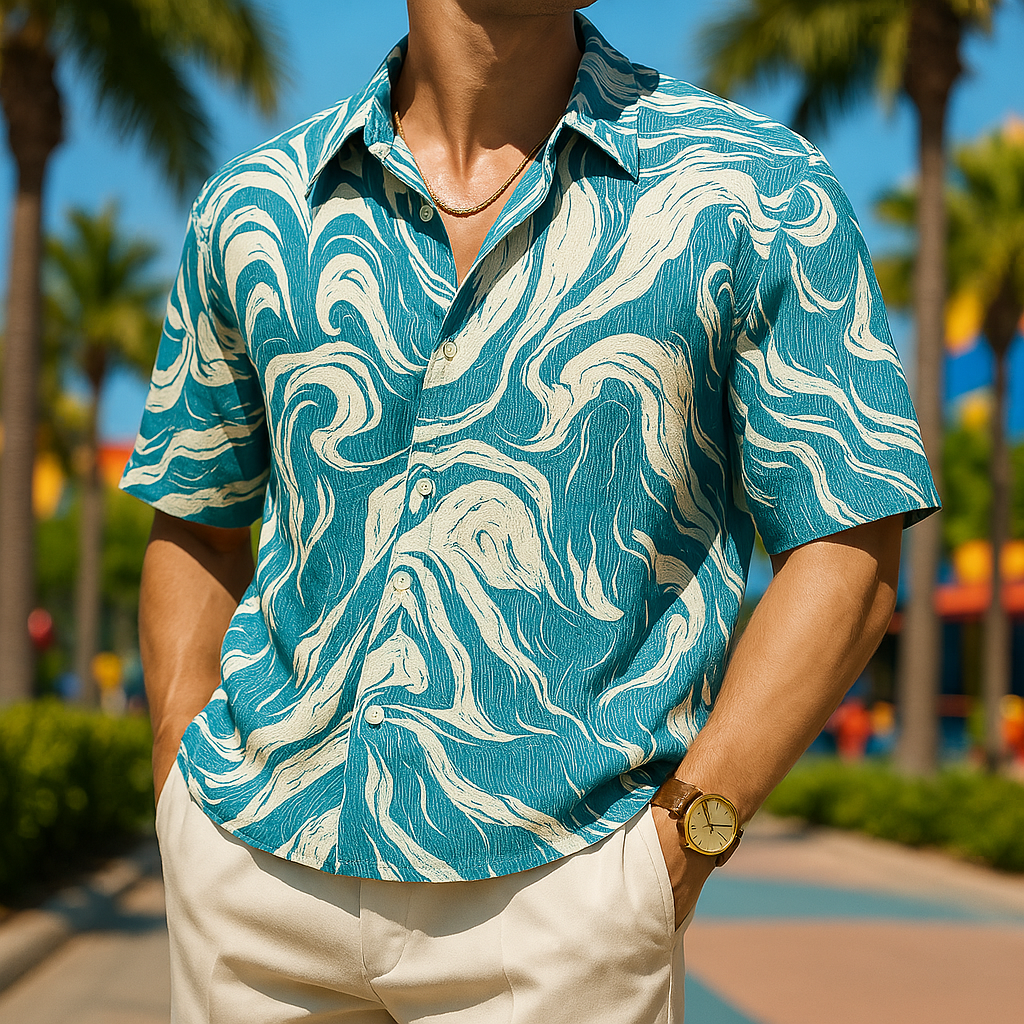 Sareel Relaxed Silken Button Up