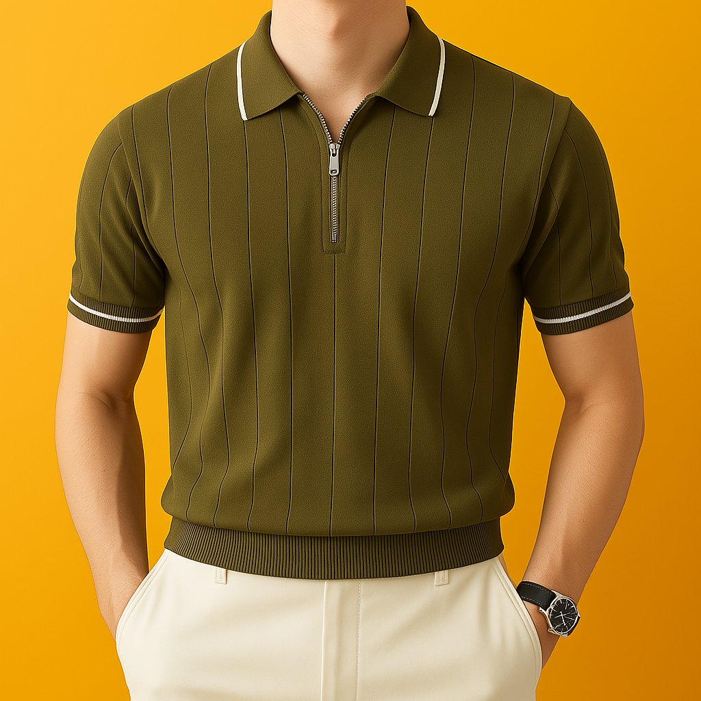 Malvice Half Zipper Polo Shirt