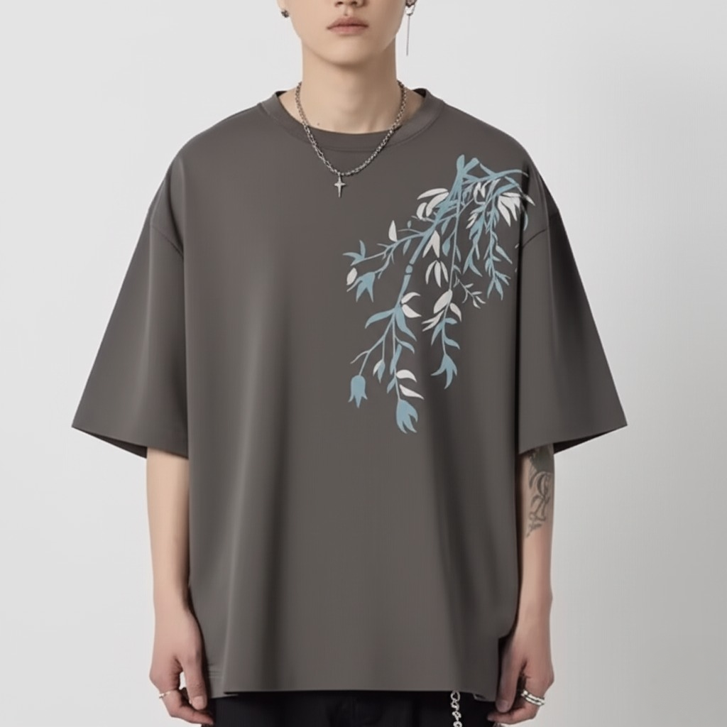 Legion Oversized Bamboo Print T-Shirt