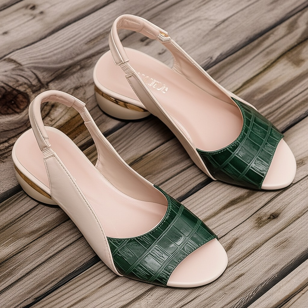 Mays Open-Toed Heels