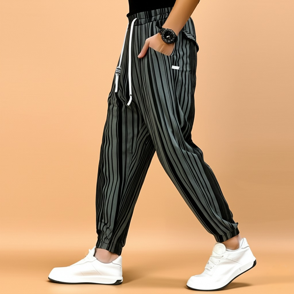 Raval Loose Striped Joggers