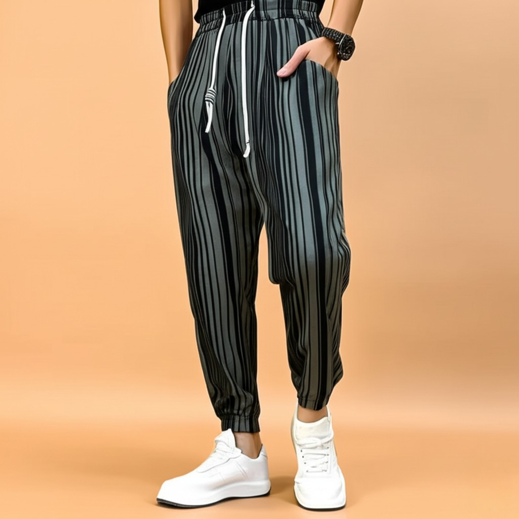 Raval Loose Striped Joggers