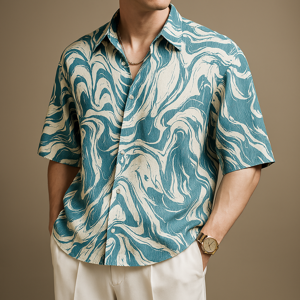 Sareel Relaxed Silken Button Up