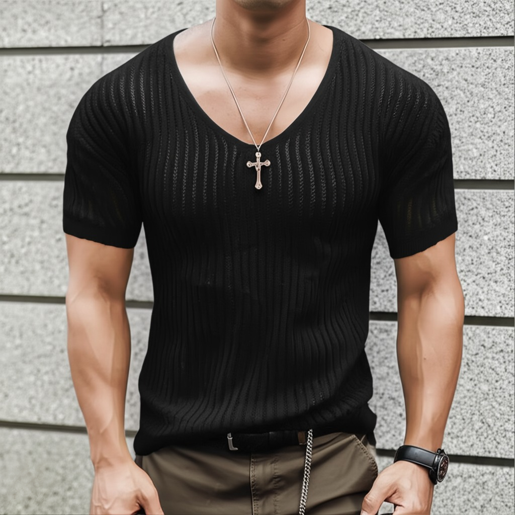 Forge Knitted V-Neck Shirt