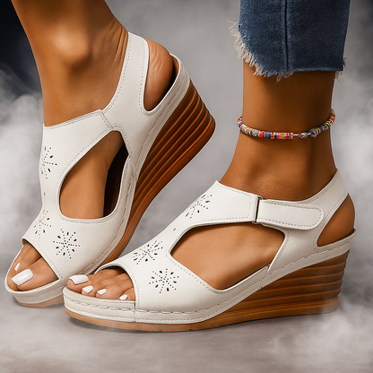 LaMiss Lifted Wedge Sandals