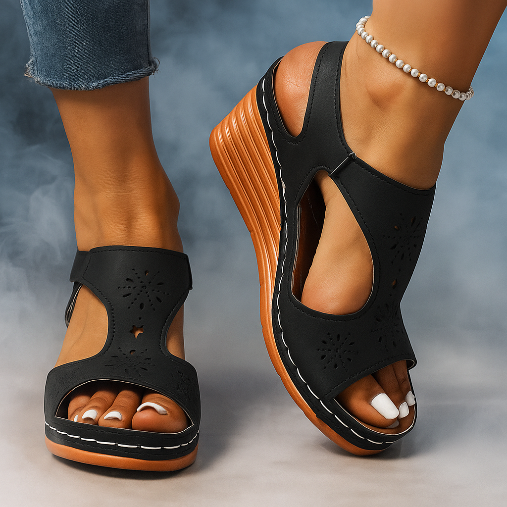 LaMiss Lifted Wedge Sandals