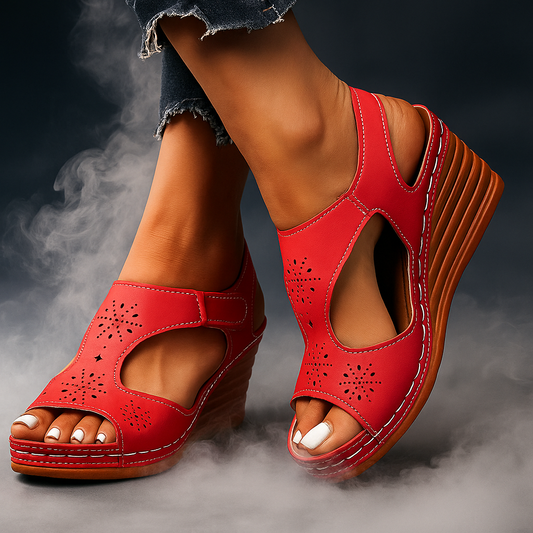 LaMiss Lifted Wedge Sandals