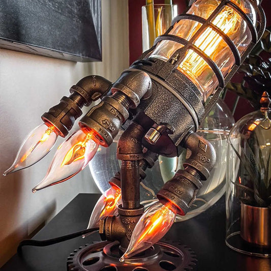 Interstellar Rocket Ship Lamp