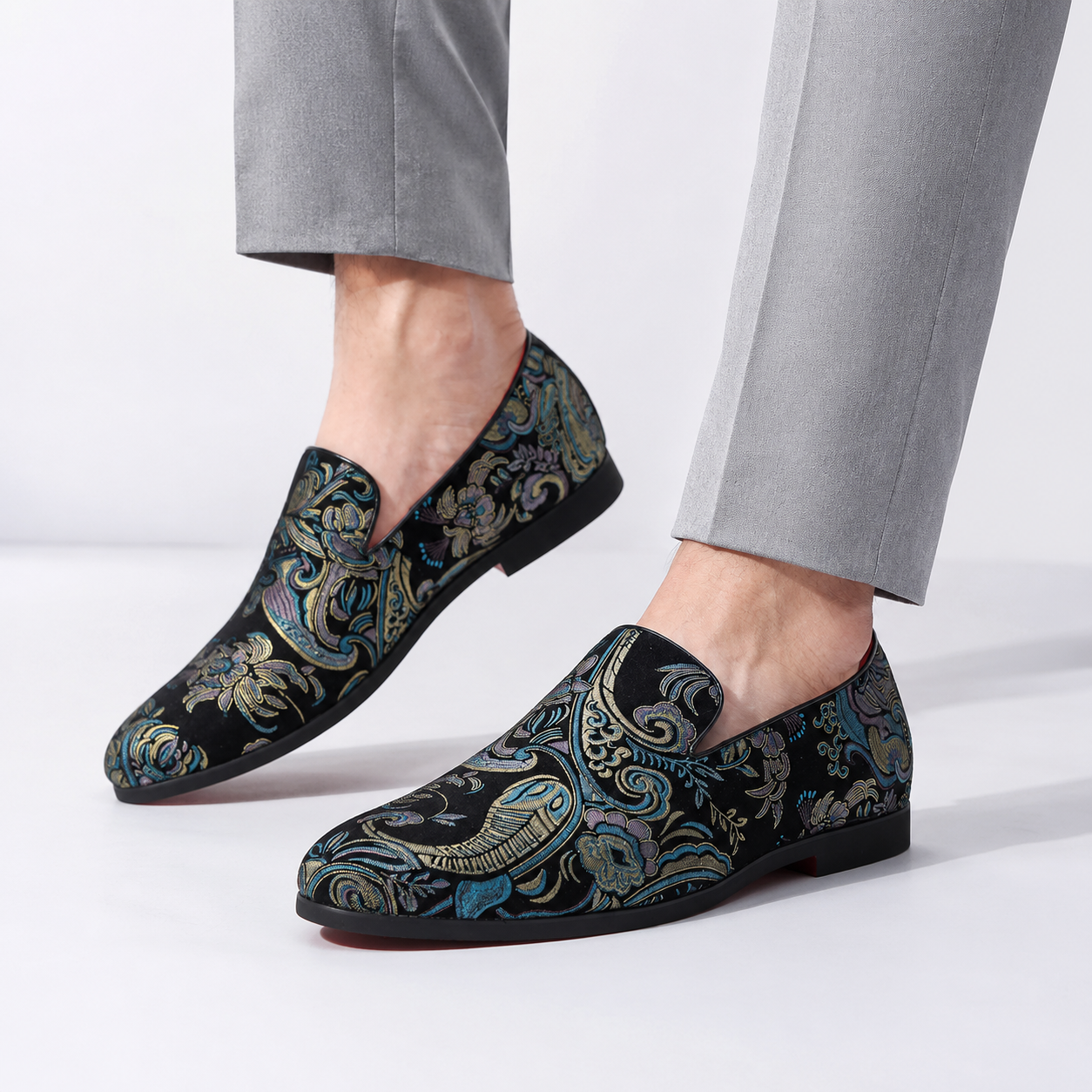 Niel Brocade Loafers