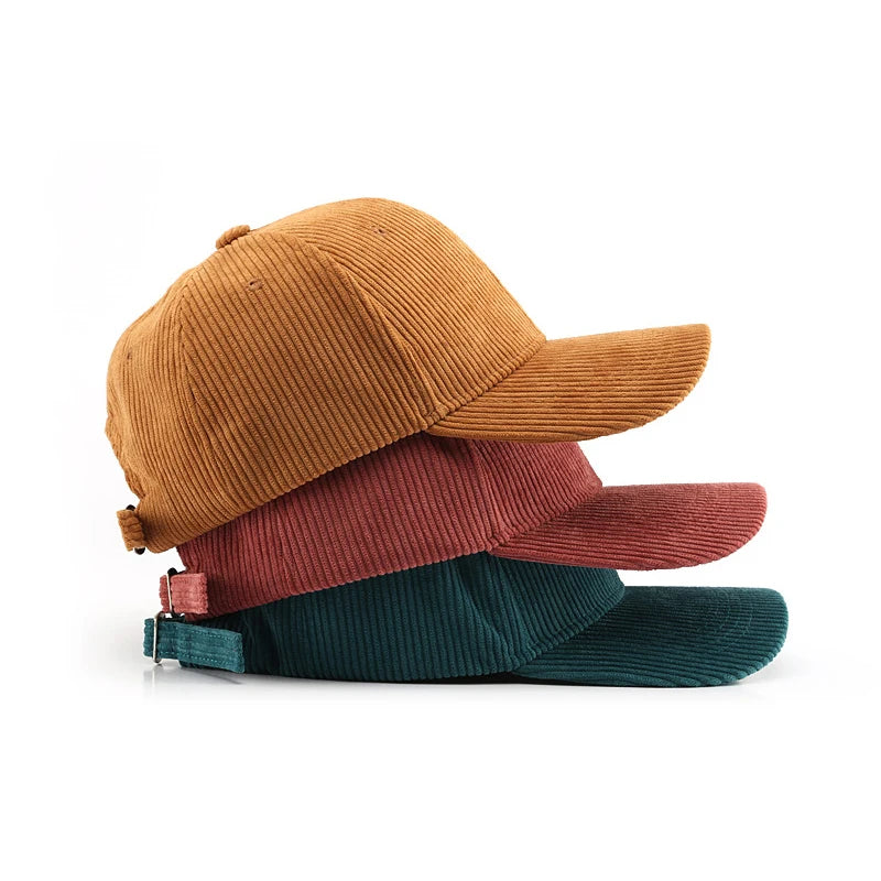 Adjustable Unisex Corduroy Hat