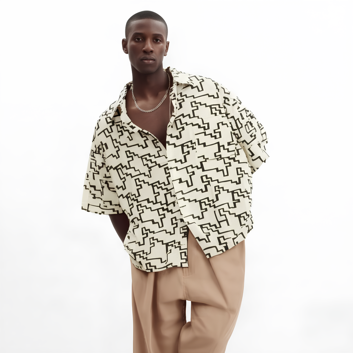 Wayson Wayson Japanese Loose Tessellated Shirt – Weston Way