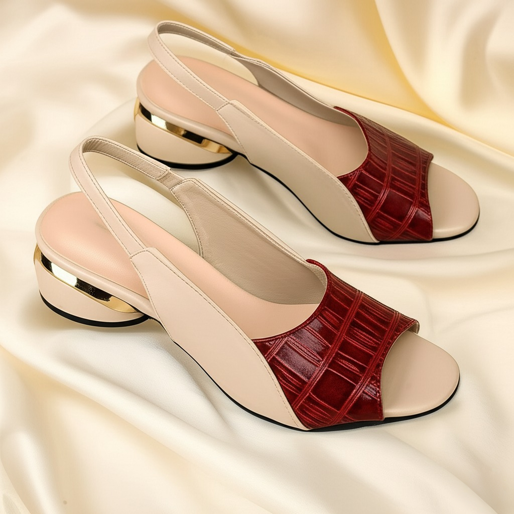 Mays Open-Toed Heels