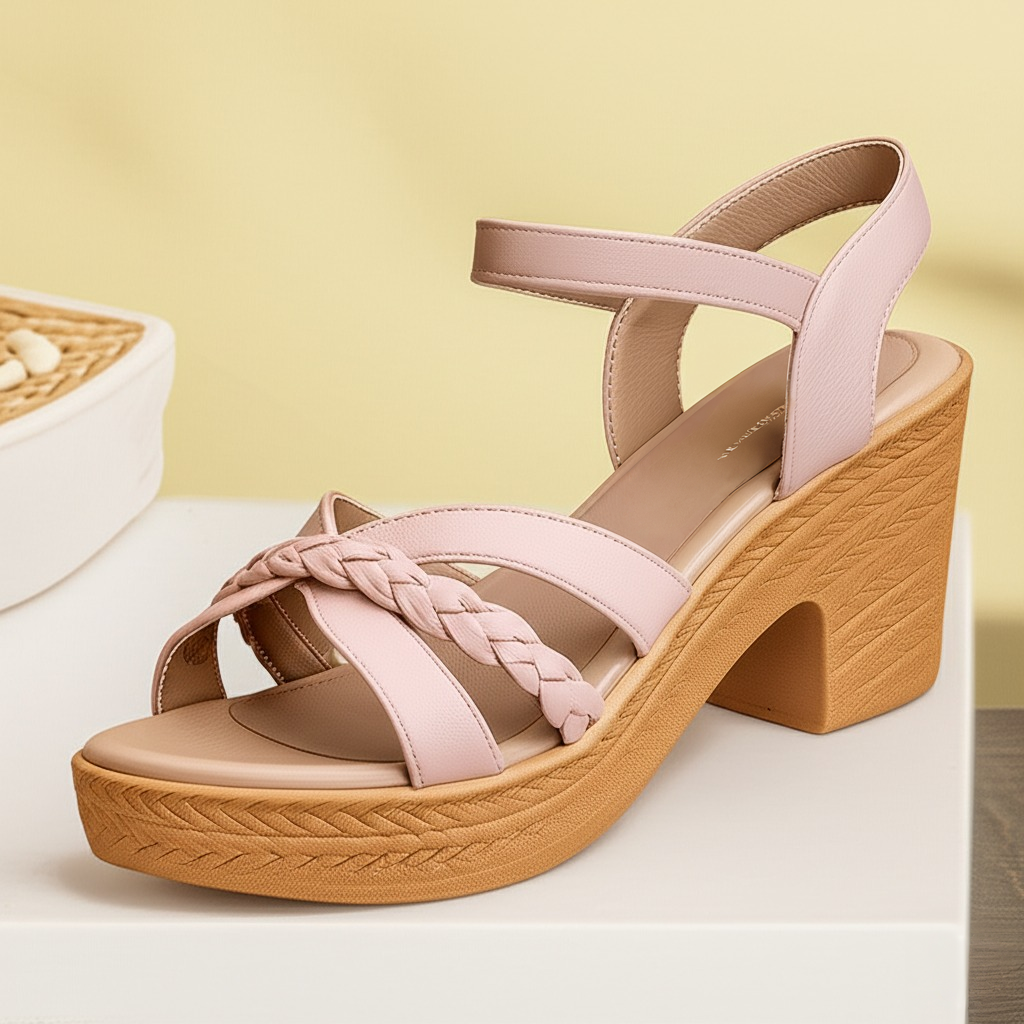 Clara Braided Wedge Heels