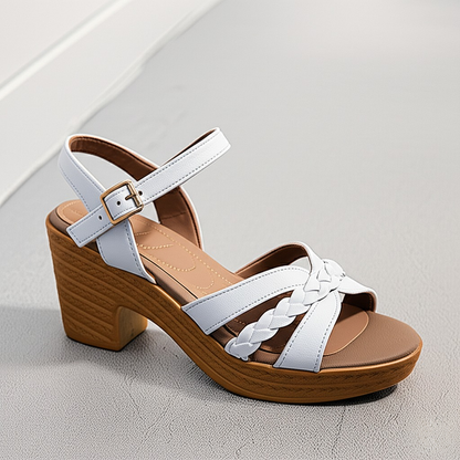 Clara Braided Wedge Heels