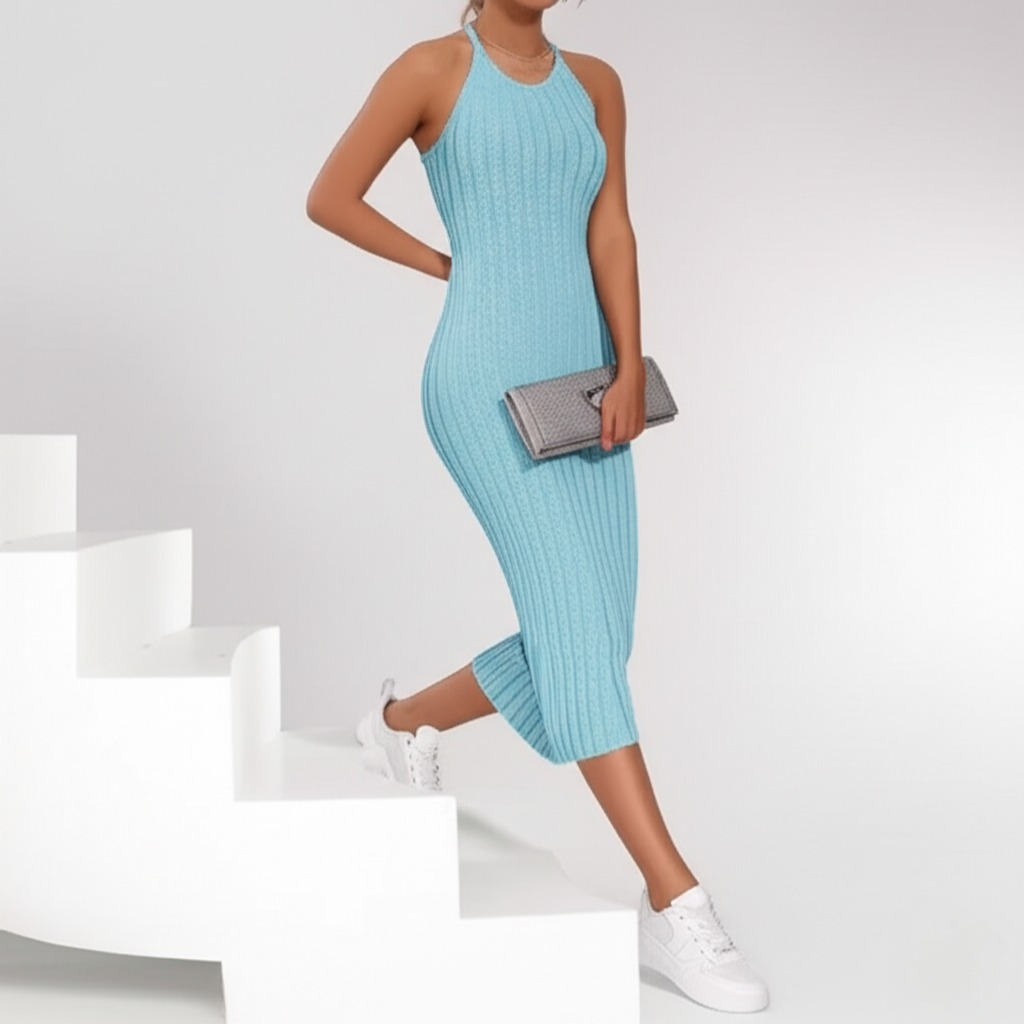 Lavice Halter Neck Midi Dress