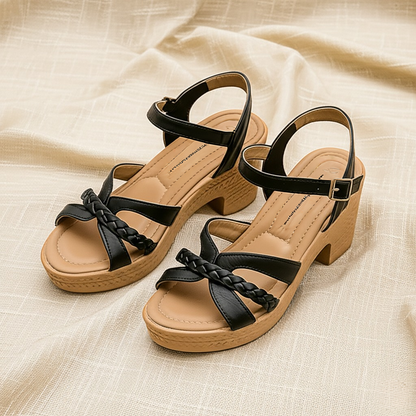 Clara Braided Wedge Heels