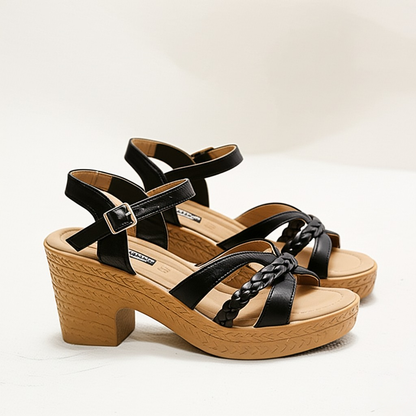Clara Braided Wedge Heels