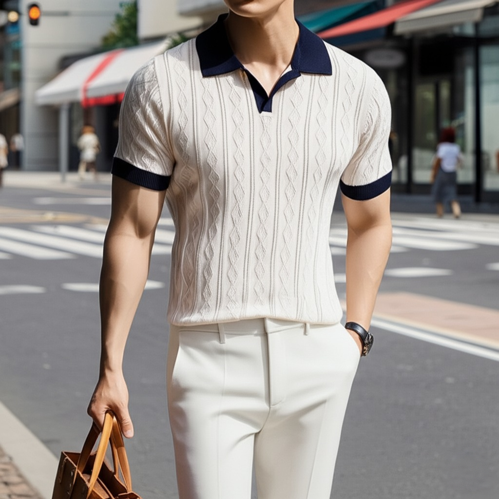Malvice Soft Knitted Polo Shirt