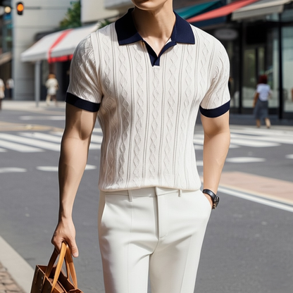 Malvice Soft Knitted Polo Shirt