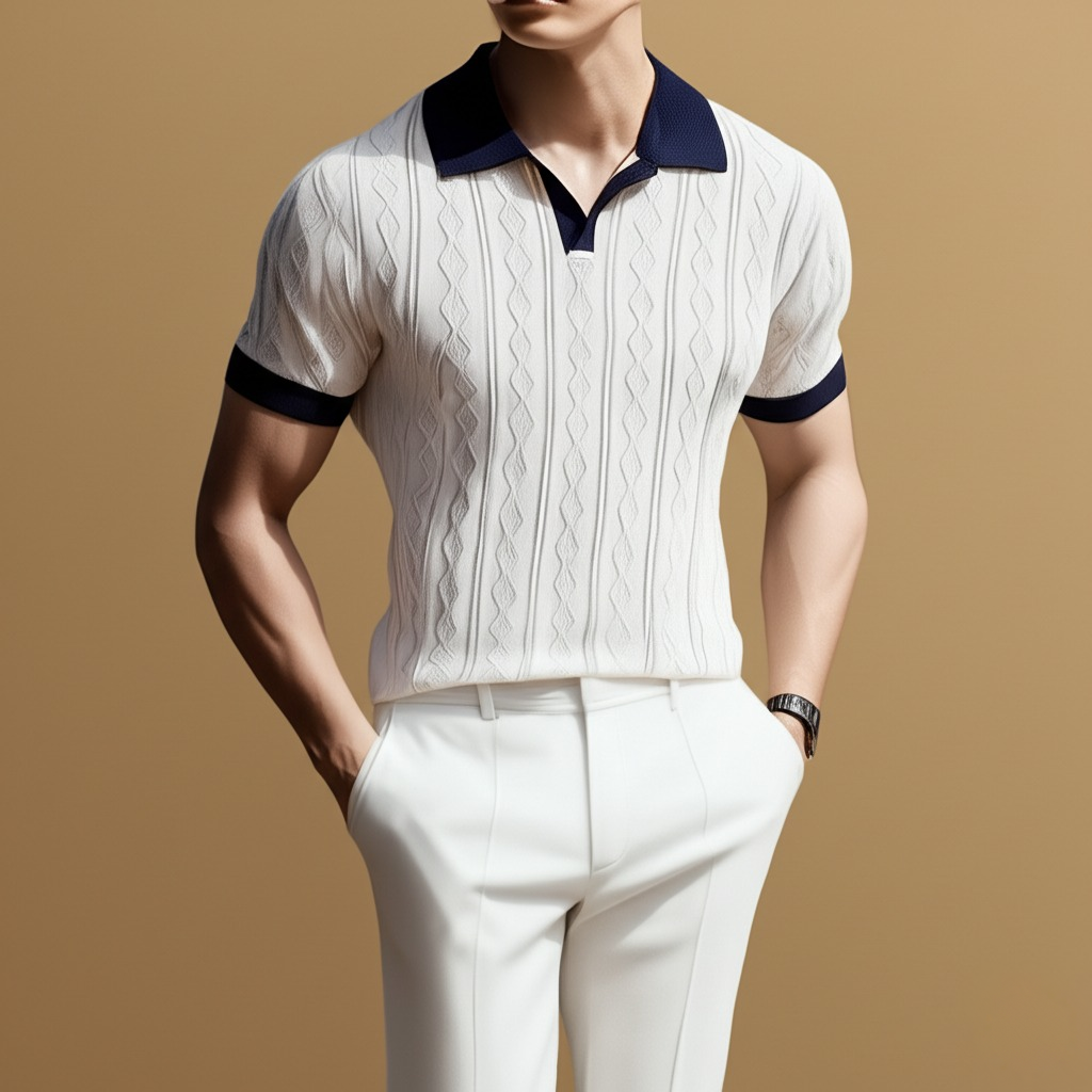Malvice Soft Knitted Polo Shirt