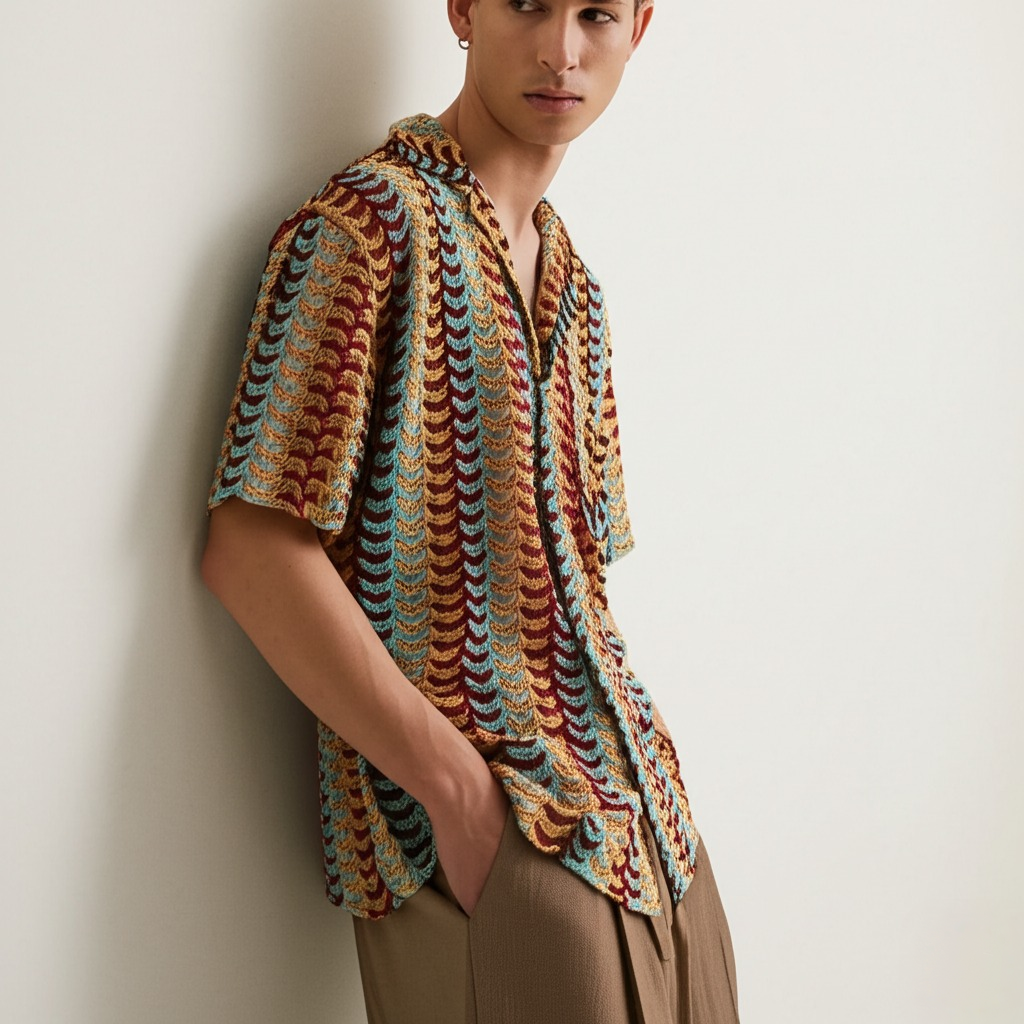 Reev Loose Turn-down Collar Shirt