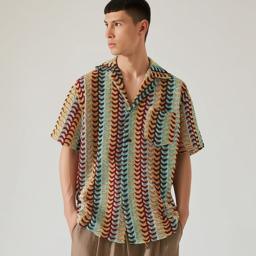 Reev Loose Turn-down Collar Shirt