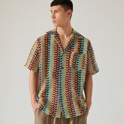 Reev Loose Turn-down Collar Shirt