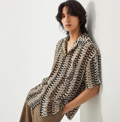 Reev Loose Turn-down Collar Shirt