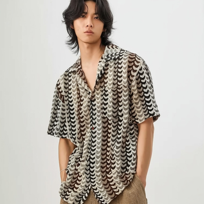 Reev Loose Turn-down Collar Shirt