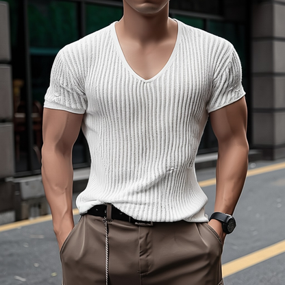 Forge Knitted V-Neck Shirt