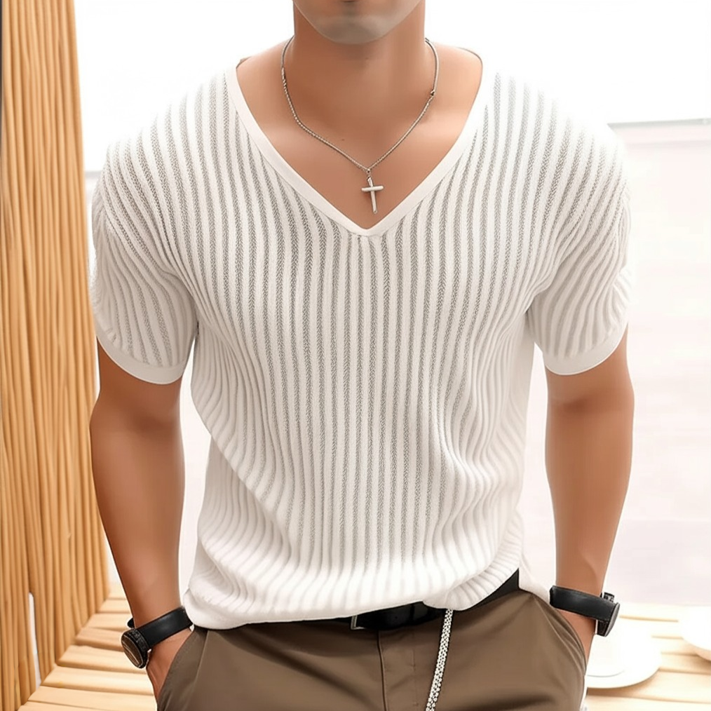 Forge Knitted V-Neck Shirt